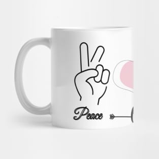 Peace Love Melanin African American Women Mug